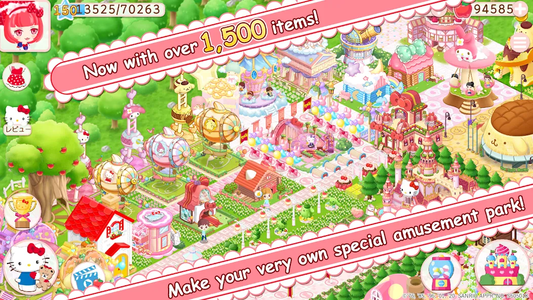HelloKittyWorld2 Sanrio Kawaii (ХеллоуКиттиВорлд2 Санрио Каваии)  [МОД Бесконечные монеты] Screenshot 2
