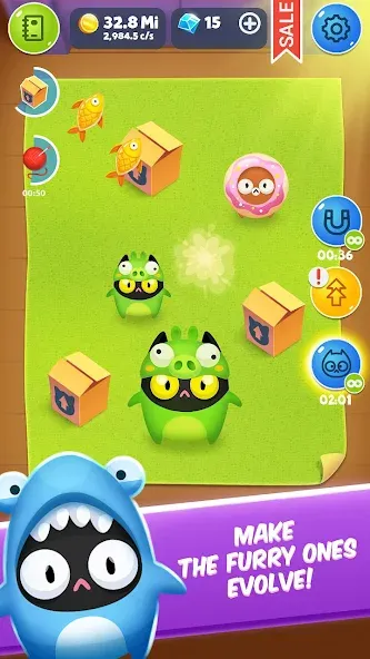 Cat Evolution Clicker  [МОД Все открыто] Screenshot 2