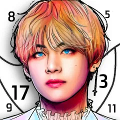 Скачать взлом Kpop Paint by Numbers BT21  [МОД Все открыто] - полная версия apk на Андроид