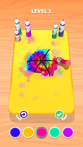 Tie Dye  [МОД Бесконечные деньги] Screenshot 1