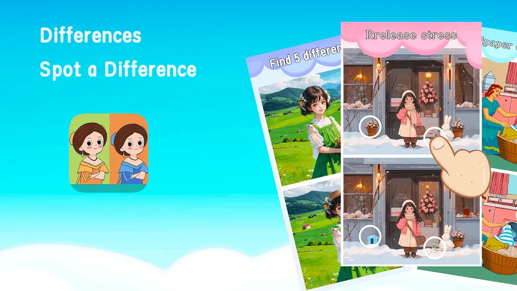 Differences: Spot a Difference (Диференсес)  [МОД Бесконечные монеты] Screenshot 5