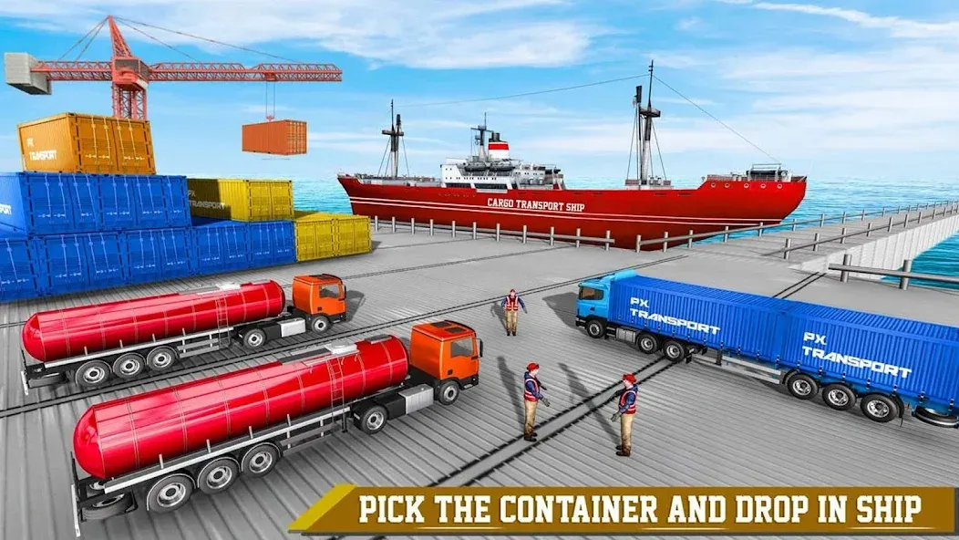 Cargo Transport Truck Driving (Грузовик перевозки грузов)  [МОД Бесконечные монеты] Screenshot 4