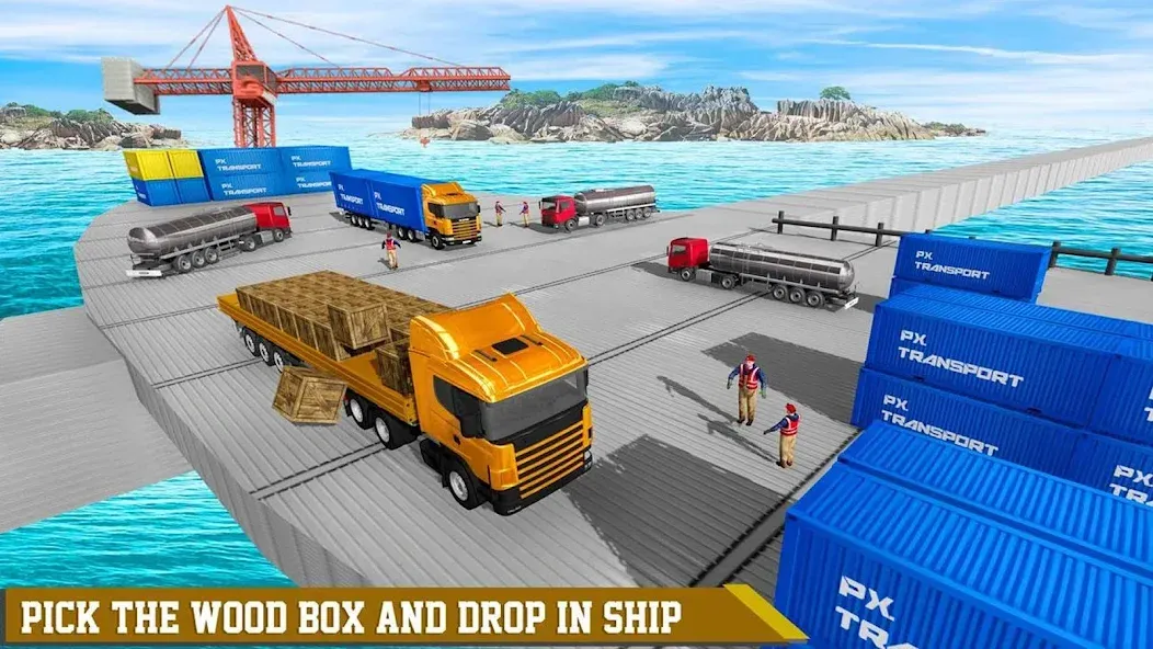 Cargo Transport Truck Driving (Грузовик перевозки грузов)  [МОД Бесконечные монеты] Screenshot 5