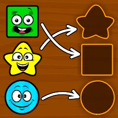 Взломанная Shapes & Colors Games for Kids  [МОД Много монет] - последняя версия apk на Андроид