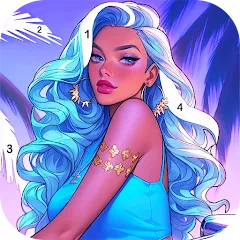 Скачать взлом Paint Color: Color by number  [МОД Menu] - стабильная версия apk на Андроид