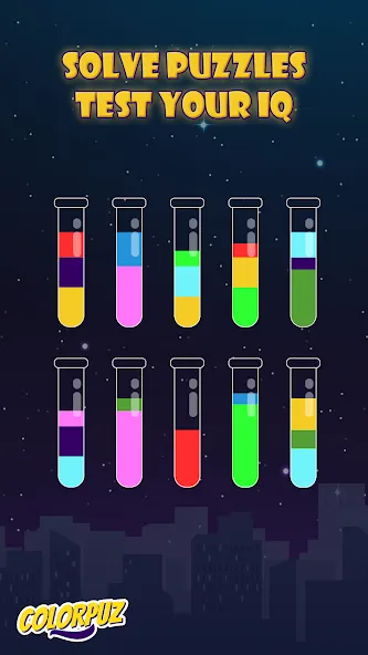 Colorpuz - Water Sort Puzzle (Колорпаз)  [МОД Unlimited Money] Screenshot 4