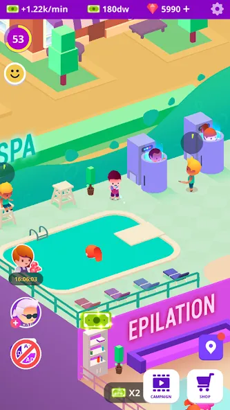 Idle Beauty Salon Tycoon (Айдл Бьюти Салон Тайкун)  [МОД Много монет] Screenshot 5