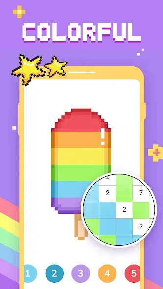 Paint by Number - Pixel Art  [МОД Много монет] Screenshot 1
