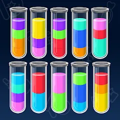 Взлом SortPuz 3D: Water Color Sort (СортПаз 3Д)  [МОД Меню] - полная версия apk на Андроид