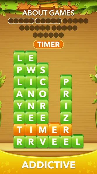Word Heaps -Connect Stack Word  [МОД Mega Pack] Screenshot 4
